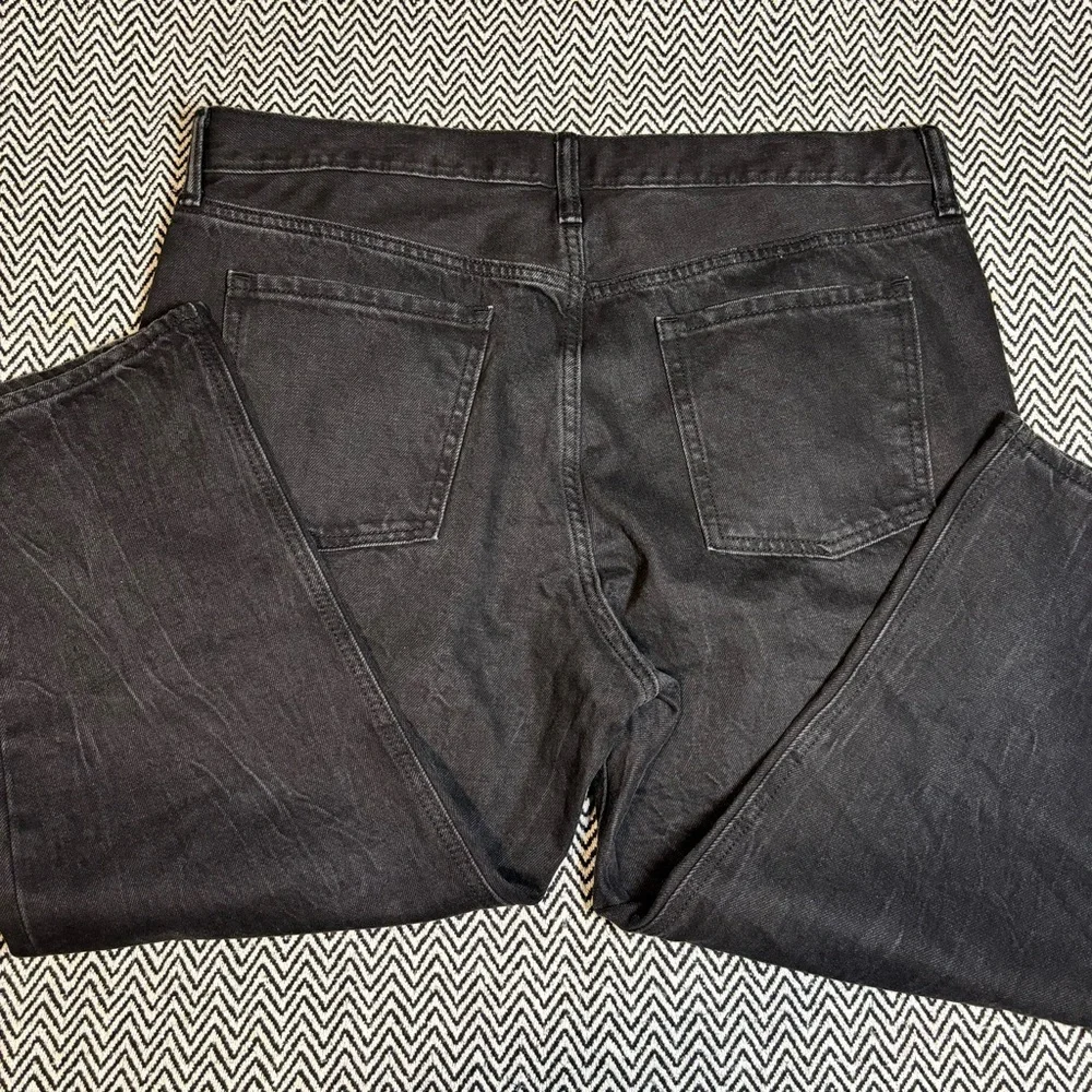 Old Navy High Rise Slouchy Straight In Black | Sz 16P